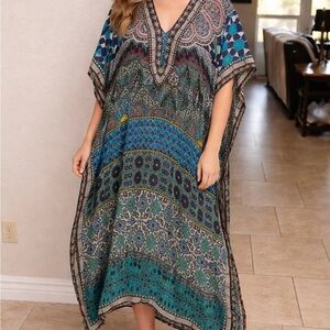 Cita Digital print kaftan dress NWT